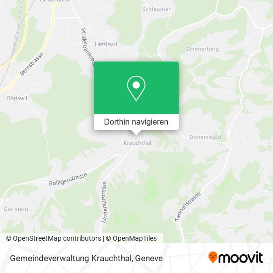 Gemeindeverwaltung Krauchthal Karte