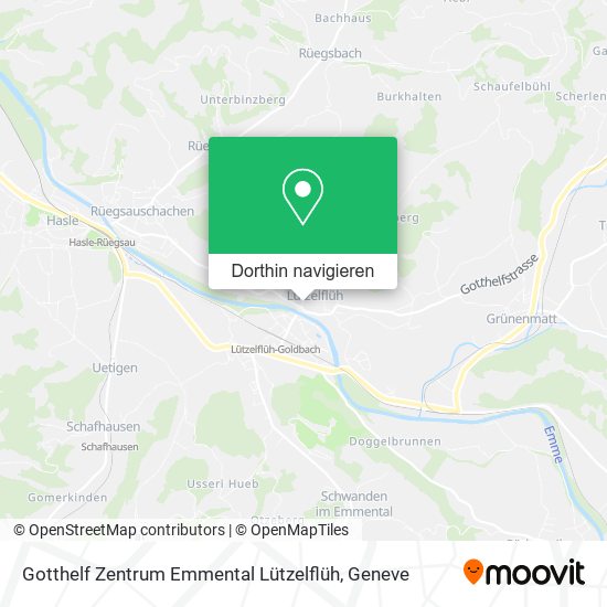Gotthelf Zentrum Emmental Lützelflüh Karte