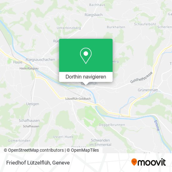 Friedhof Lützelflüh Karte