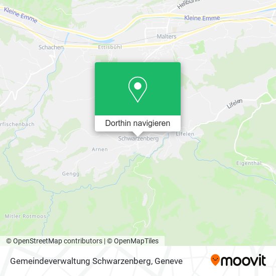 Gemeindeverwaltung Schwarzenberg Karte