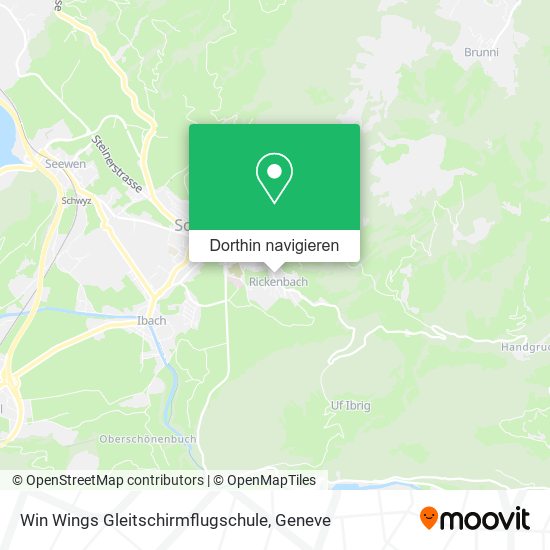 Win Wings Gleitschirmflugschule Karte
