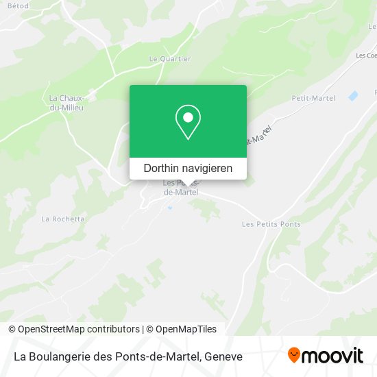 La Boulangerie des Ponts-de-Martel Karte