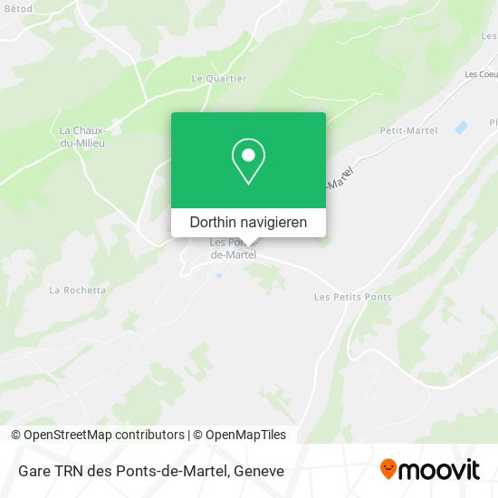 Gare TRN des Ponts-de-Martel Karte
