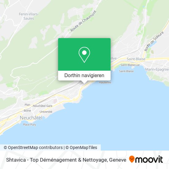 Shtavica - Top Déménagement & Nettoyage Karte