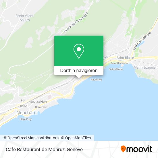 Café Restaurant de Monruz Karte