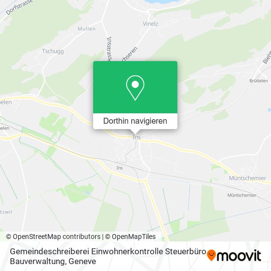 Gemeindeschreiberei Einwohnerkontrolle Steuerbüro Bauverwaltung Karte