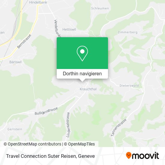 Travel Connection Suter Reisen Karte
