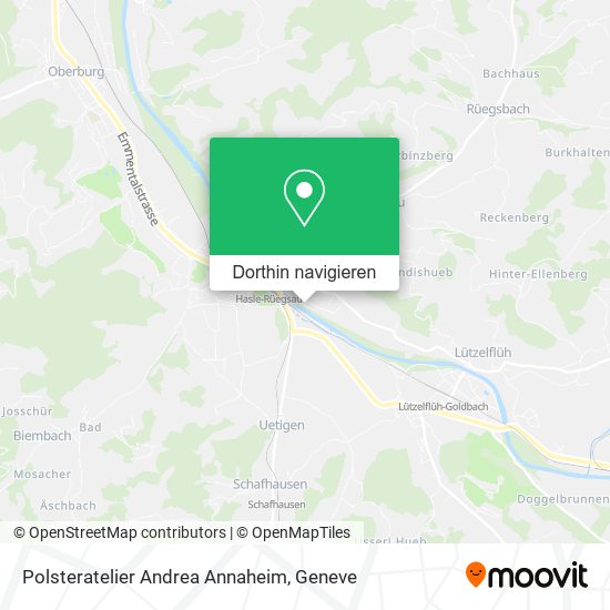 Polsteratelier Andrea Annaheim Karte