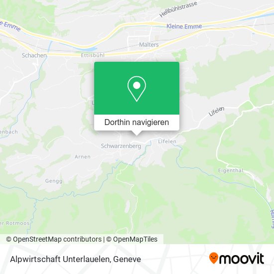 Alpwirtschaft Unterlauelen Karte