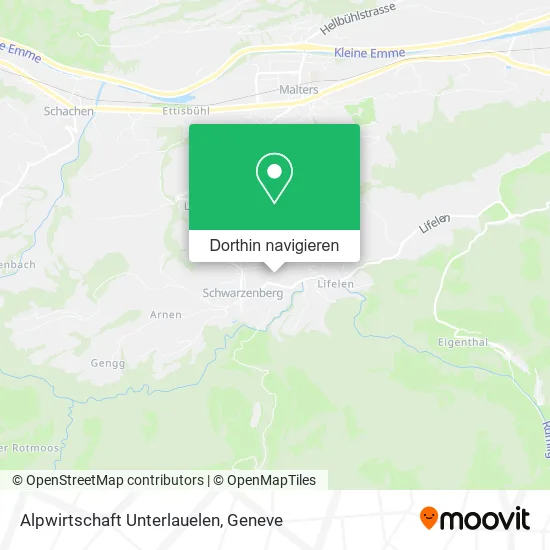 Alpwirtschaft Unterlauelen Karte