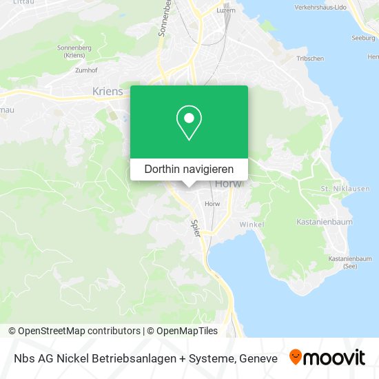 Nbs AG Nickel Betriebsanlagen + Systeme Karte