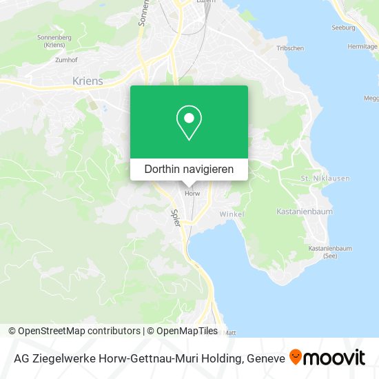 AG Ziegelwerke Horw-Gettnau-Muri Holding Karte