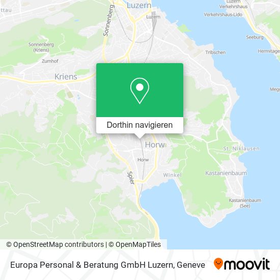Europa Personal & Beratung GmbH Luzern Karte