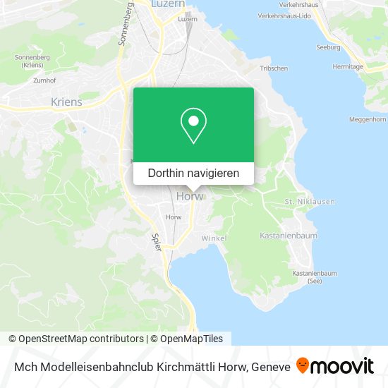 Mch Modelleisenbahnclub Kirchmättli Horw Karte