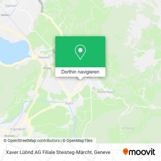 Xaver Lüönd AG Filiale Steisteg-Märcht Karte
