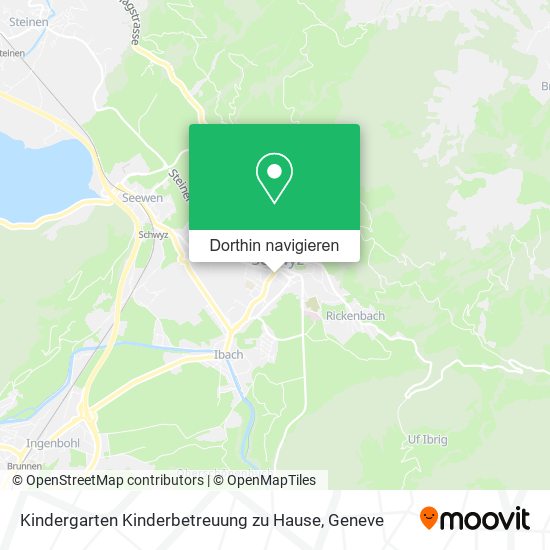Kindergarten Kinderbetreuung zu Hause Karte