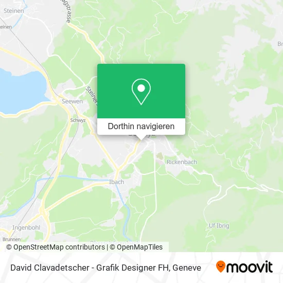 David Clavadetscher - Grafik Designer FH Karte