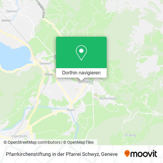 Pfarrkirchenstiftung in der Pfarrei Schwyz Karte