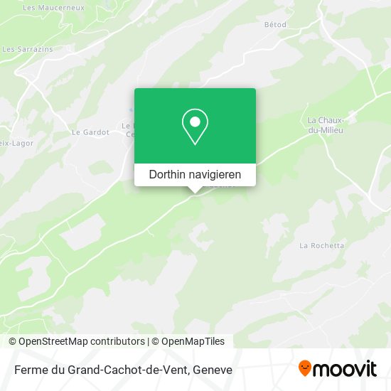 Ferme du Grand-Cachot-de-Vent Karte