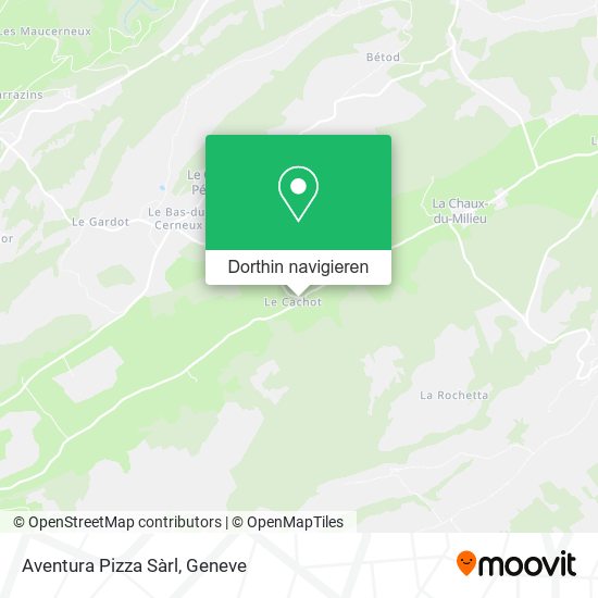 Aventura Pizza Sàrl Karte