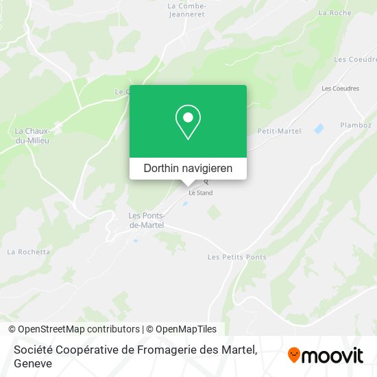 Société Coopérative de Fromagerie des Martel Karte