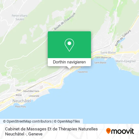 Cabinet de Massages Et de Thérapies Naturelles Neuchâtel - Karte