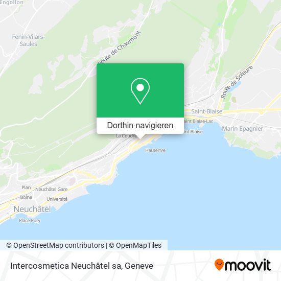 Intercosmetica Neuchâtel sa Karte