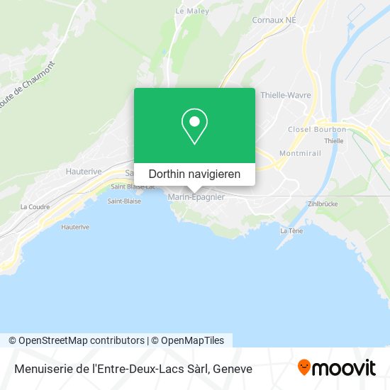 Menuiserie de l'Entre-Deux-Lacs Sàrl Karte