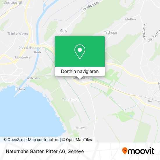Naturnahe Gärten Ritter AG Karte
