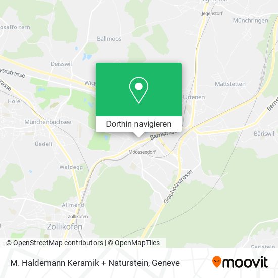 M. Haldemann Keramik + Naturstein Karte