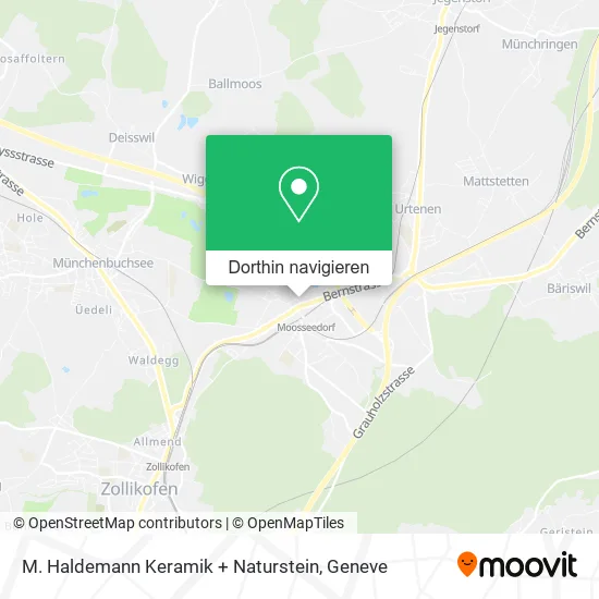 M. Haldemann Keramik + Naturstein Karte