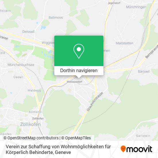 Verein zur Schaffung von Wohnmöglichkeiten für Körperlich Behinderte Karte