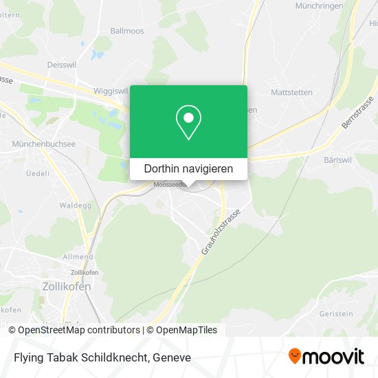 Flying Tabak Schildknecht Karte