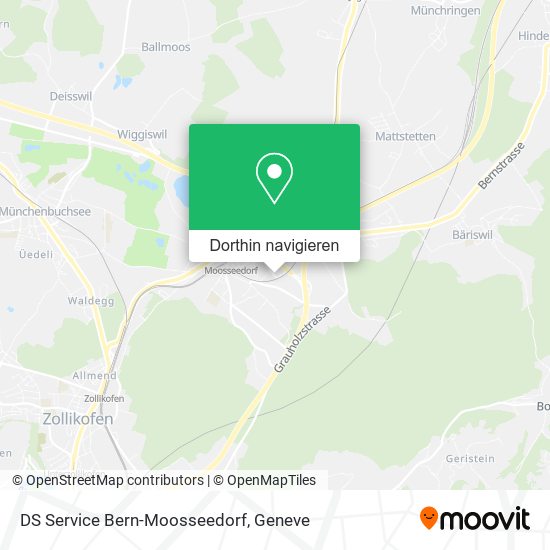 DS Service Bern-Moosseedorf Karte