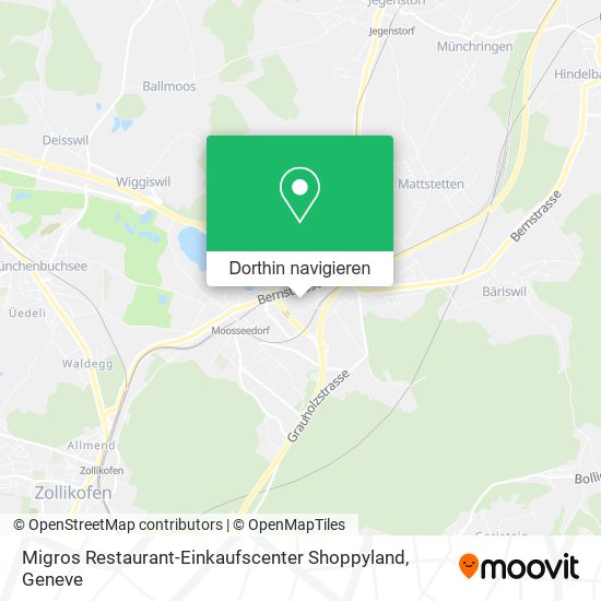 Migros Restaurant-Einkaufscenter Shoppyland Karte