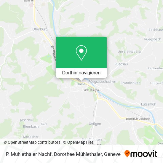 P. Mühlethaler Nachf. Dorothee Mühlethaler Karte