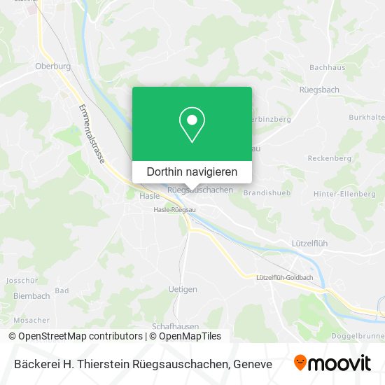 Bäckerei H. Thierstein Rüegsauschachen Karte