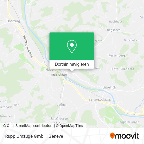 Rupp Umzüge GmbH Karte