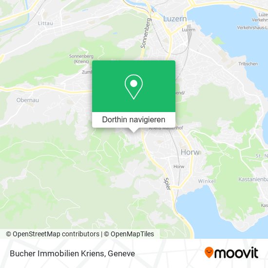 Bucher Immobilien Kriens Karte