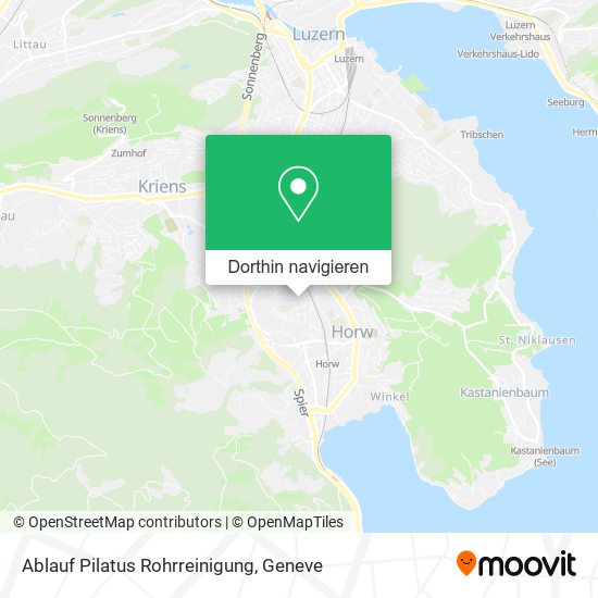 Ablauf Pilatus Rohrreinigung Karte
