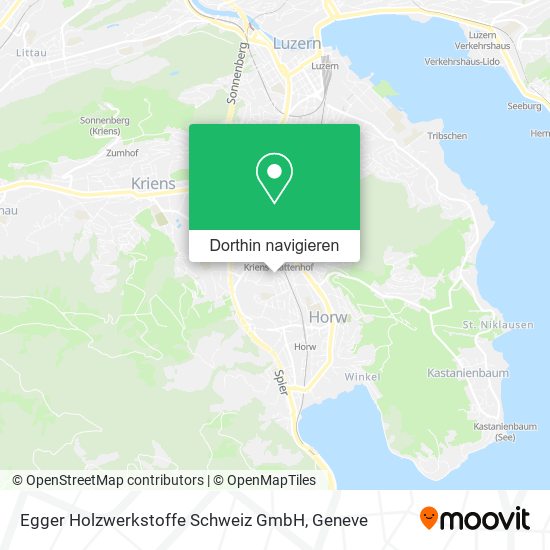 Egger Holzwerkstoffe Schweiz GmbH Karte