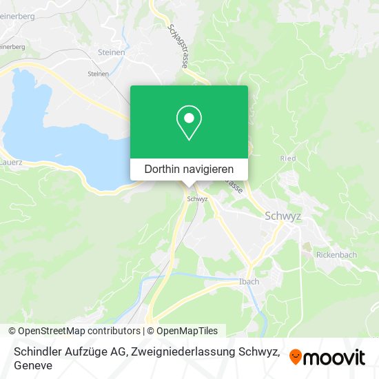 Schindler Aufzüge AG, Zweigniederlassung Schwyz Karte