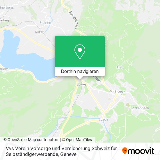Vvs Verein Vorsorge und Versicherung Schweiz für Selbständigerwerbende Karte