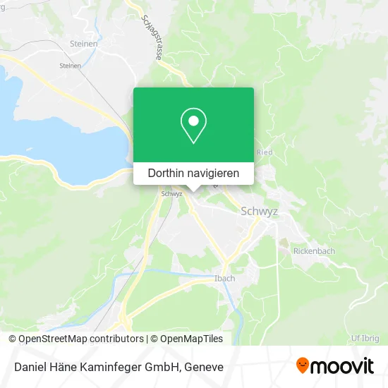 Daniel Häne Kaminfeger GmbH Karte