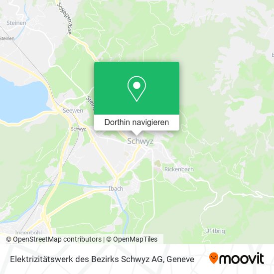 Elektrizitätswerk des Bezirks Schwyz AG Karte
