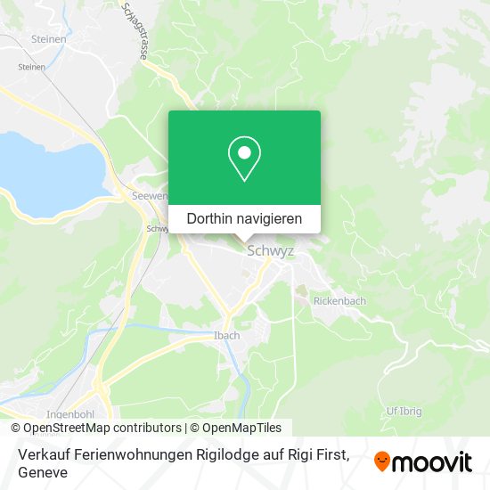 Verkauf Ferienwohnungen Rigilodge auf Rigi First Karte