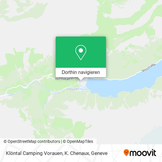 Klöntal Camping Vorauen, K. Chenaux Karte