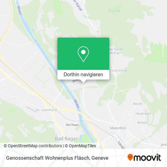 Genossenschaft Wohnenplus Fläsch Karte