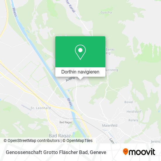 Genossenschaft Grotto Fläscher Bad Karte