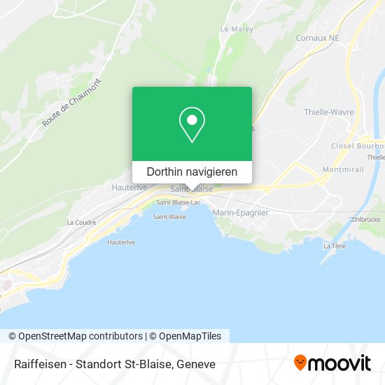 Raiffeisen - Standort St-Blaise Karte